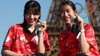 「ほんっとに幸せ」バド志田千陽が愛あふれる“仲良しショット”公開！中国選手とも「やってみたくて付き合わせた」【パリ五輪】