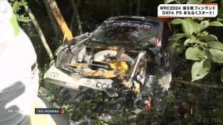 何回転したんだ！？ 23歳の天才ラリードライバーが“大誤算の”横転アクシデント 「これは避けれない」「なんやその石」実況＆ファン愕然の瞬間