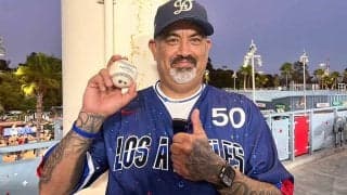 グラウンド落ちたのに…大谷HR球ゲット　MVPトリオコンプ、奇跡の男性「本当にうれしい」