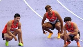 リレー侍、トップでアンカーにバトン渡るも……最後にかわされ5位　桐生祥秀はメダル奪還へ“サニブラウン頼み”からの脱却訴える【パリ五輪2024】