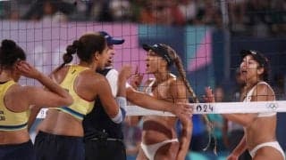 「完璧なタイミング」女子ビーチバレー決勝戦で罵り合いから「素敵な瞬間」DJの“機転”で選手たちも思わず笑顔に【パリ五輪】