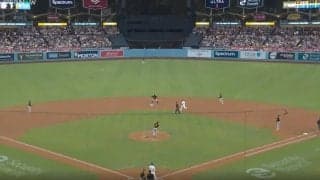 ボールどこ行った…！？ 大谷翔平、“高速”特大アーチは「ロケット弾」 打球速度183キロでバックスクリーンに着弾… ファンがドン引き「飛ばしすぎw」「飛距離ヤバいな」