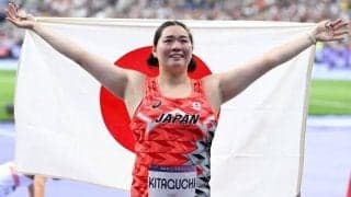 北口榛花、圧巻一投で金字塔！ “歴史的な金メダル”に海外紙も脱帽「いきなり超えられないハードルを設定した」【パリ五輪】