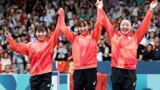 「4年後は金が狙えそう」卓球女子、中国に敗れ銀メダルもファンは将来に期待感「悔しいけど次に続く可能性感じる」【パリ五輪】