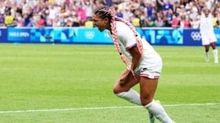 パリ五輪なでしこジャパン「激闘の記録」PHOTOギャラリー22枚　準々決勝アメリカ戦　金メダル獲得アメリカを相手に延長戦までもつれ込む「大奮闘」も…デニス・ロッドマン娘の一発に沈む