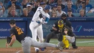 「意味がわからない」大谷翔平、バットの先なのに“打球速度183キロ”でバックスクリーン… “怪力ロケット弾”がヤバすぎると話題に「人間とは思えない」