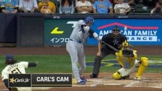 球場騒然！ 大谷翔平、“軽く振って”打球速度172キロ… 逆方向特大アーチは“あの超人”も思わず絶句した一撃