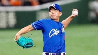 中日・小笠原、左肘に打球直撃→初回で降板　治療経て投球続行も…場内騒然