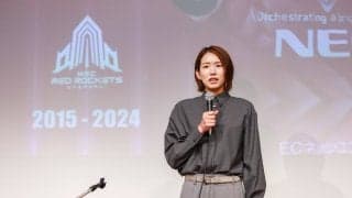 引退会見の古賀紗理那、「人のことは気にせず、中途半端なことをせず、全力で頑張って」と全国の子どもたちにエール