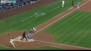 「ベストプレー候補」刺された走者が呆然… ド軍守備職人の“爆肩レーザー捕殺”がヤバすぎる「ウソだろ！？」