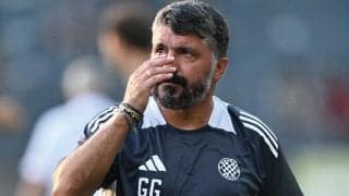 “ペリシッチの乱”から重たい空気漂うハイドゥク・スプリト…まさかのECL予選敗退でガットゥーゾ監督も地元紙も戦意喪失？