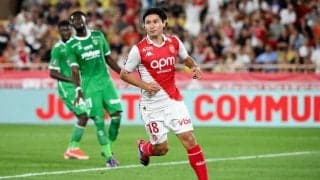 南野の今季初ゴールが決勝点！昇格組サンテチェンヌを下したモナコが白星発進【リーグ・アン】