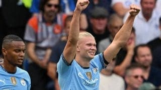 ハーランドがチェルシー戦決勝点でシティ通算100戦目を自ら祝う…得点関与数は試合数上回る驚異の数字に