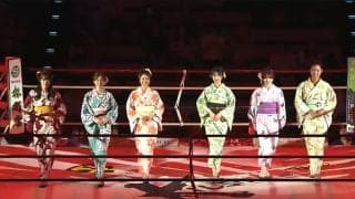 浴衣姿のラウンドガール、一人だけ衝撃の“違和感”「かわいい」「様子がおかしいw」ファン騒然