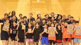 アランマーレ秋田が「バスケットボール教室」を開催…バスケの楽しさを子どもたちに伝授
