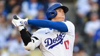 大谷翔平は「1番・DH」　2戦ぶりの豪快弾なるか…2年連続3度目の大台に期待、スタメン発表
