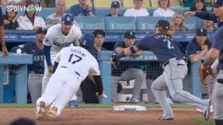 大谷翔平は一体、何をしたんだ！？「見たことない」  一塁を盗んだ“神プレー”に球場騒然「忍者かな」