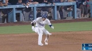 大谷翔平にハプニング発生！ 自分が打った“弾丸打球”に「ビックリ」　打球速度185キロ“フェンス直撃”が「爆速すぎる」