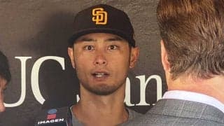 ダルビッシュ、2か月ぶりチーム合流に笑顔　ブルペンで26球「帰ってこれて良かった」