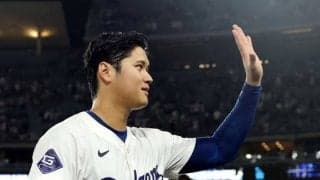 大谷翔平の隣で…びしょ濡れなのに「超冷静」　突然の巻き添えも「表情が面白過ぎ」