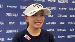 河本結が最終日へ意気込み「しっかりアンダーパーで上がれるように」