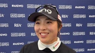 佐久間朱莉、3日目は2つ落とすも「明日につながるゴルフはできた」