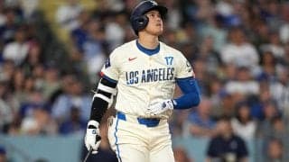 大谷翔平、2戦連発41号2ランでHR＆打点の2冠浮上　ド軍は痛恨逆転負け…連勝ストップ