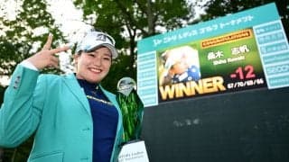 桑木志帆、6月に続く今季2勝目「初優勝の時よりも緊張した」