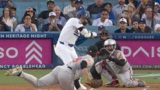 怖くないのか…？ “死球”の大谷翔平に「ドン引き」 まさかの“初球打ち”に「鉄人すぎる」