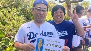 大谷翔平のボブルヘッド配布に長蛇の列　先頭は朝7時「貰わないわけにはいかない」