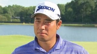 松山英樹、朝から痛みなくプレーできたことに「ちょっと嬉しかった」