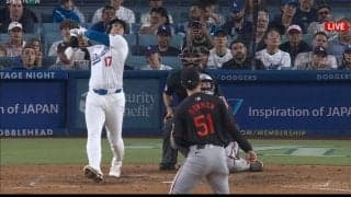 「んぬあああ！」大谷翔平の大飛球に実況思わず“ゴーンヌ未遂”…ファンも早とちり「何回見ても惜しい」「いったと思った」