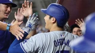 大谷翔平、史上初の「43-43」達成　死球直後に二盗→2戦ぶり一発…逆方向弾で51発ペース