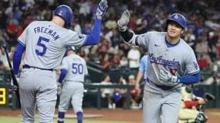「歴史を目撃したことに」大谷翔平の史上初「43‐43」達成に現地も興奮！首位攻防初戦は点の取り合いの末にド軍が10‐9で勝利