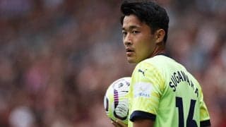 「オシャレすぎる」「何回でも見られる」菅原由勢が衝撃のプレミア初ゴール！ 浮き球を逆足アウトサイドボレー「サイドバックとは思えない」