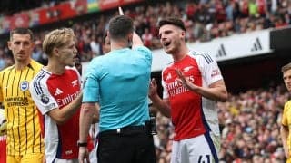 「ショックだった」「これがルール」プレミア245試合目で初の退場、アーセナルMFライスが振り返る「みんなに謝りたかった。ここから学ぶ」