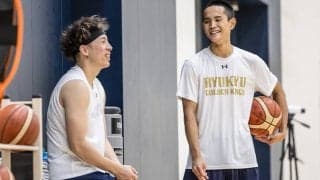 開志国際の平良宗龍がB1琉球の練習に参加「学んだことをしっかり伝えていきたい」