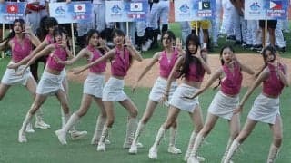 台湾美女ダンサーがサプライズ演出　ショーパン姿に球場くぎ付け…異国のセレモニーに熱狂