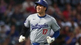 大谷翔平、爆速三塁打でリーグ1位タイの99打点　エ軍本拠地は大歓声…響くMVPコール