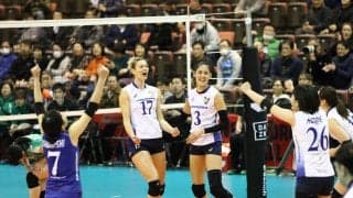 【女子】埼玉上尾、東レがフルセットを制する