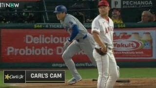 大谷翔平には「やっちゃダメ」 ど真ん中に“失投”→181キロ“弾丸ライナー”三塁打… 相手投手の様子がおかしくなる