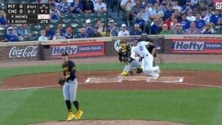 鈴木誠也が“怪物打ち”で「ビビらせた」 160キロ超え剛速球を“どん詰まりパワー打”で「大谷さんだけじゃない」