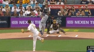 ダルビッシュに「狂わされた」 相手打者の様子がおかしくなる… “魔球攻め”での空振り三振が「エグすぎる」