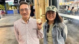 大谷翔平、45-45の記念球…捕ったのは日本人　WSまで観戦予定「現実とは思えない」