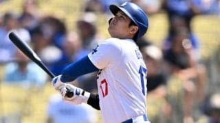 大谷翔平、自己最多タイ46号は特大137m　史上初「46-46」達成、アジア勢最多あと1本