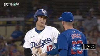 ショウヘイ、走るの？ 大谷翔平、盗塁直前の“駆け引き”に現地中継が注目 「絶対そんな会話してるｗ」SNSも沸騰