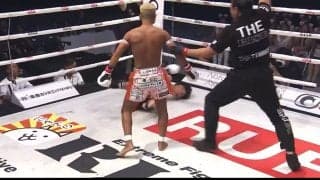 「一発だ！」テンプルにバックローで衝撃KO 実況絶叫の衝撃決着