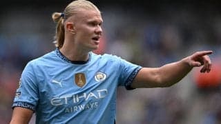 ハーランドが開幕4戦9発でプレミア史上最高の滑り出し！　開始22秒失点のシティ救う2発でペップ称賛　「使わない手はない武器」