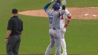 これぞ“ヒリヒリする9月”だ…大谷翔平がベンチを“鼓舞” 同点タイムリーで見せたアツすぎるリアクション