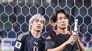 「敬斗くん 潰れちゃう」Sランスの伊東純也→中村敬斗の劇的逆転弾後の“歓喜のピラミッド”に反響！「重そうw」「組体操のピラミッド潰れちゃった時みたいw」の声